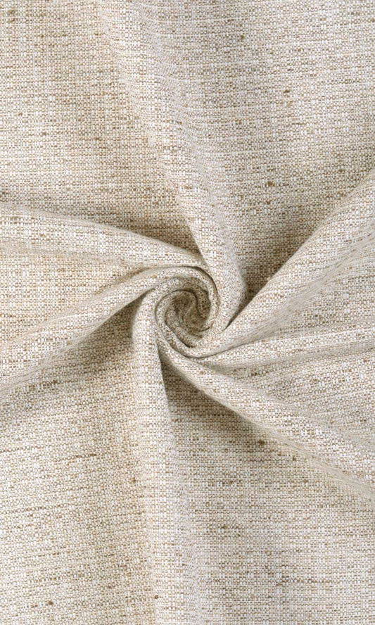 Textured Poly-Cotton Home Décor Fabric Sample (Beige/ Cream)