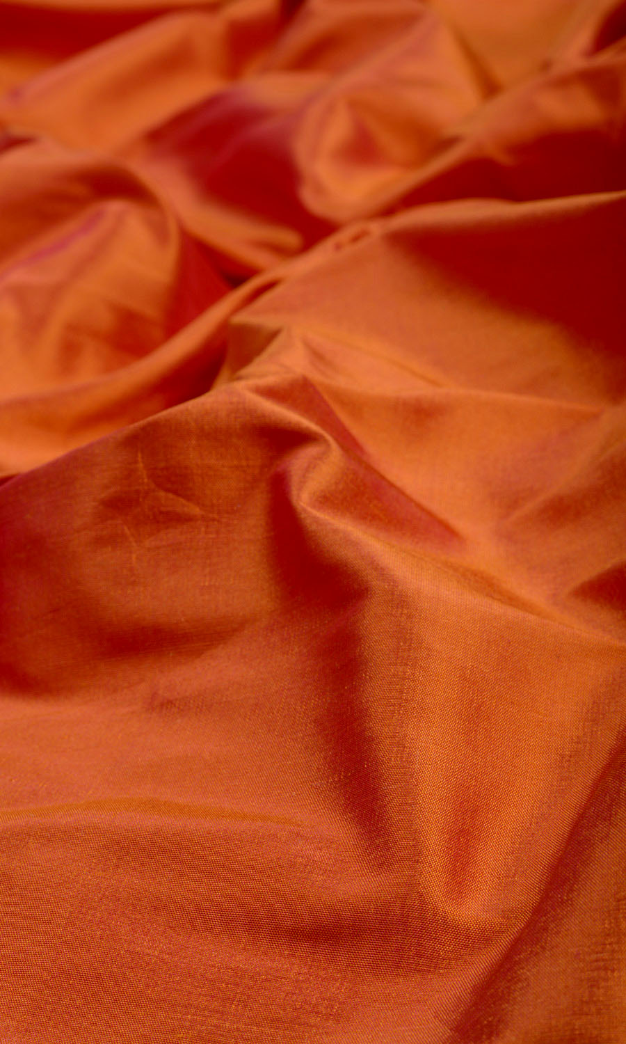 Shantung Silk Roman Blinds (Saffron Orange) for Living, Bedroom, Kitchen, Bathroom