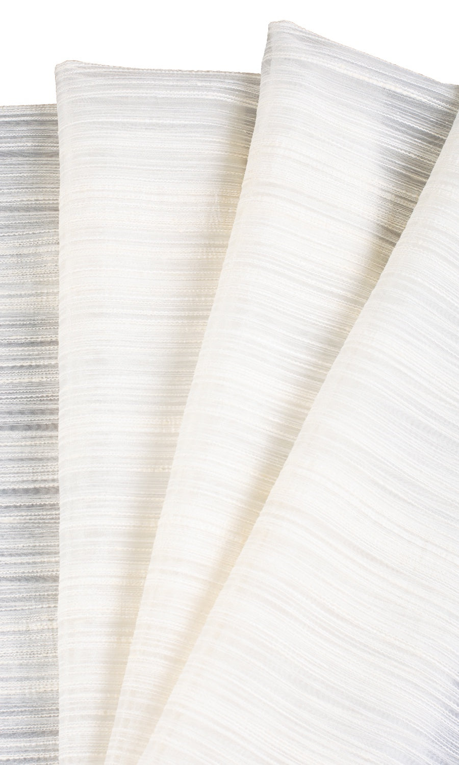Striped Sheer Roman Blinds & Window Shades (Ivory/ Cream)