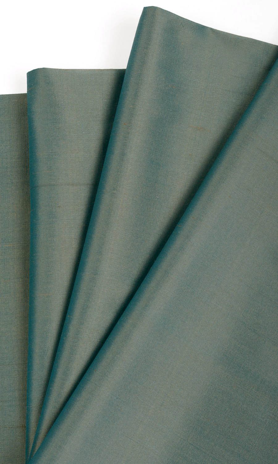 Shantung Silk Shades (Turquoise Blue) Extra Long Short Wide