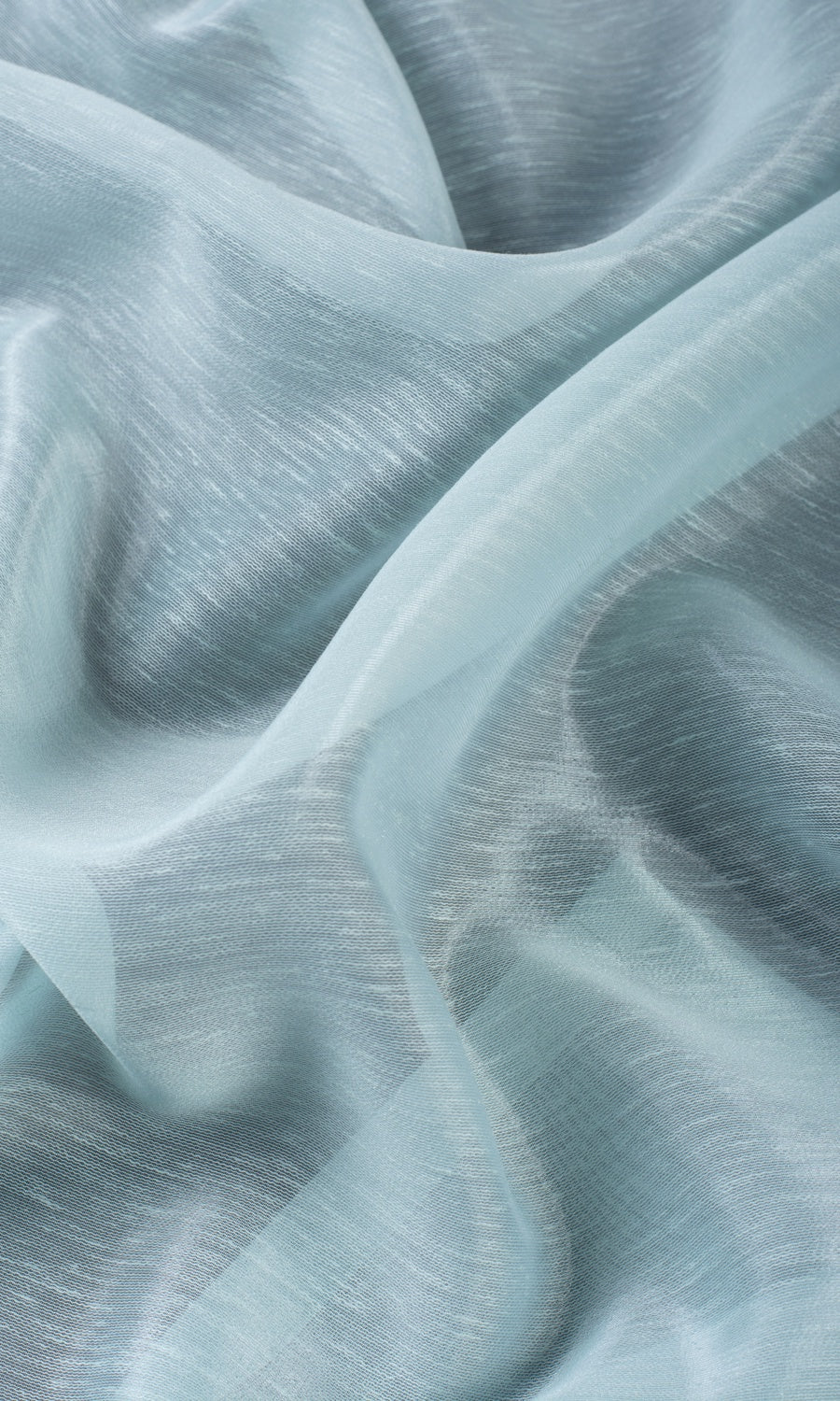 Textured Sheer/ Voile Roman Blinds & Window Shades (Light Blue)