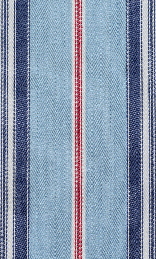 Cotton Fabric Blinds (Red/ Blue)